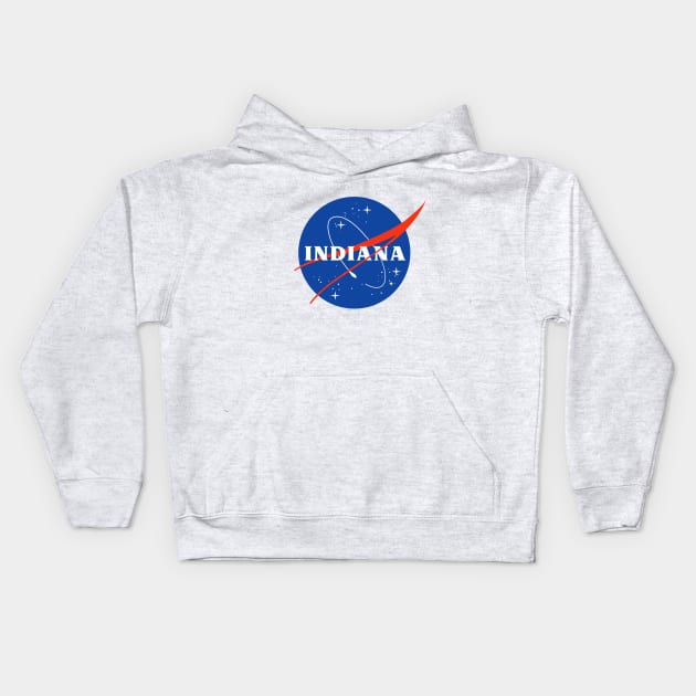 Indiana Astronaut Kids Hoodie by kani